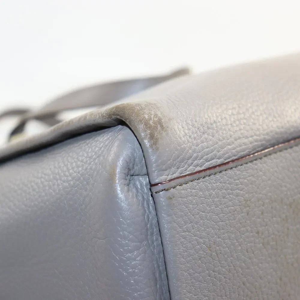 Kate‎ Spade Satchel Bag Medium Grey Womens Pebbled Leather Crossbody
